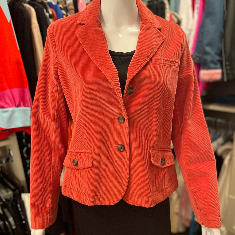 Talbots stretch corduroy short jacket.